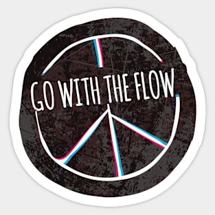 Go With The Flow Sticker